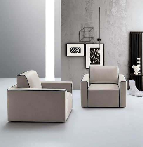 Poltrona contemporanea - WALLY - Felis s.r.l. unipersonale - in tessuto / in legno massiccio / in pino
