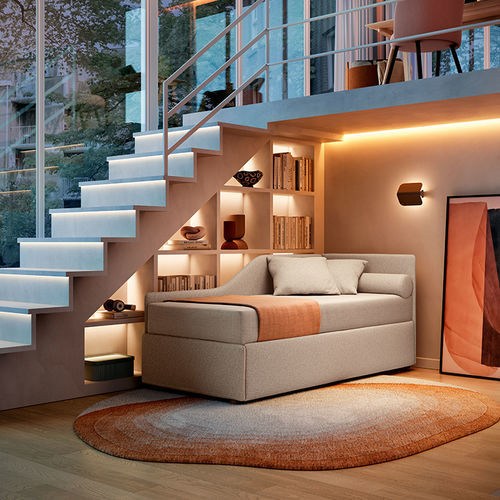 Letto con letto estraibile - TWINY - Felis s.r.l. unipersonale - matrimoniale / singolo / contemporaneo