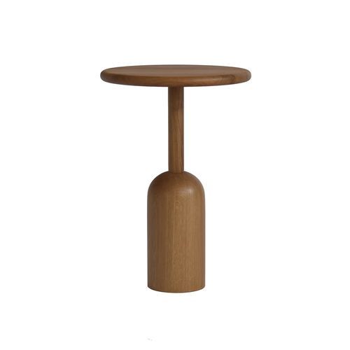 Tavolo d'appoggio contemporaneo - ARKIN - take me HOME. - in legno massiccio / in rovere / con supporto in legno