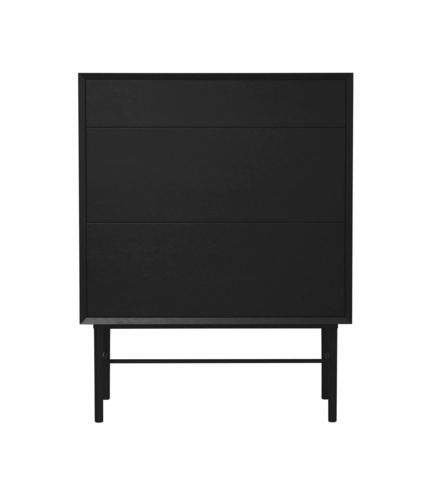 Cassettone alto - AURORA HIGH - take me HOME. - moderno / in acciaio con rivestimento a polvere / impiallacciato in legno