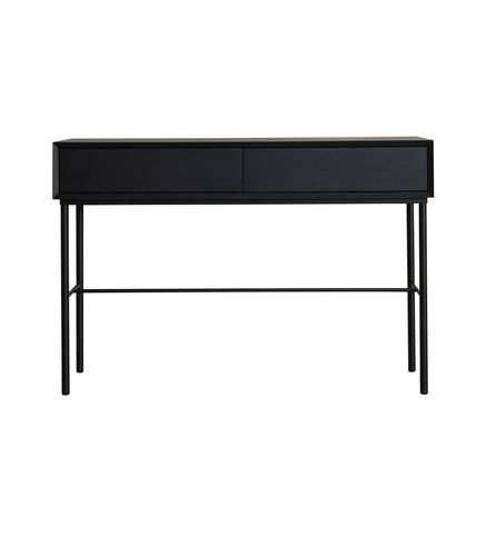 Consolle design minimalista - AURORA - take me HOME. - in acciaio termolaccato / in quercia naturale / con supporto in metallo
