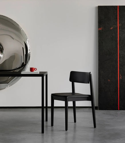 Sedia da pranzo contemporanea - DANTE - take me HOME. - da interno / in legno compensato / in ecopelle