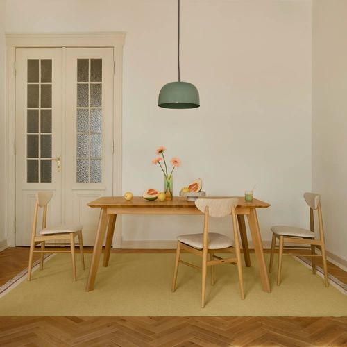 Tavolo da pranzo in stile scandinavo - LARSEN - take me HOME. - in legno massiccio / in rovere / con supporto in quercia