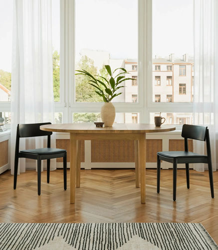 Tavolo da pranzo design scandinavo - RUBIO - take me HOME. - in rovere / in legno massiccio / impiallacciato in legno