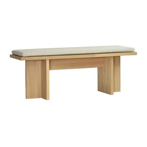 Divanetto imbottito contemporaneo - HOLGER - take me HOME. - in tessuto / impiallacciato in legno / in rovere