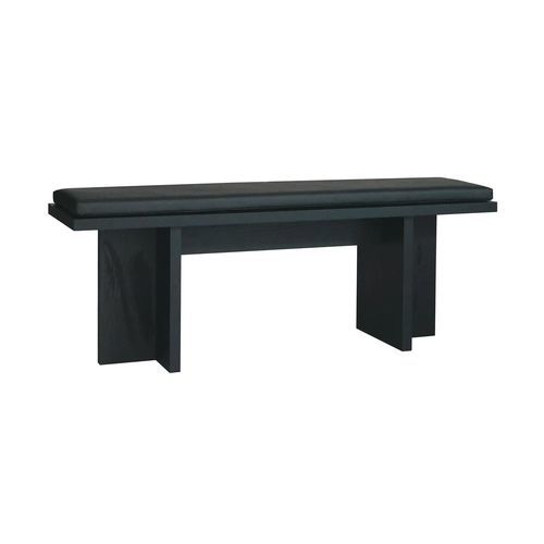 Divanetto imbottito design scandinavo - HOLGER - take me HOME. - impiallacciato in legno / con supporto in metallo / imbottito