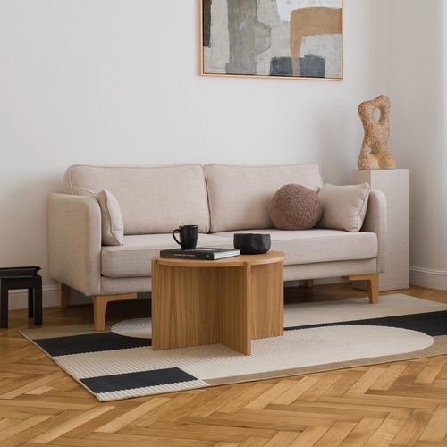 Divano compatto - ALBA - take me HOME. - in stile scandinavo / in lino / in cotone
