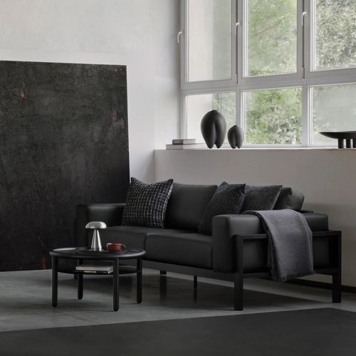 Divano design scandinavo - NORMA - take me HOME. - in tessuto / in legno massiccio / in rovere