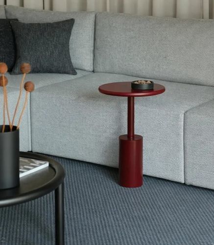 Tavolo d'appoggio contemporaneo - FABER - take me HOME. - in faggio / con supporto in faggio / rotondo