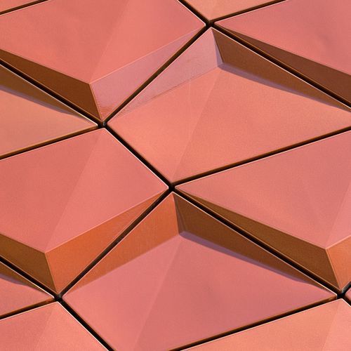 Rivestimento di facciata in ceramica - LAUFEN, SWITZERLAND - m&r Manufaktur GmbH - 3D / aspetto piastrelle / decorativo