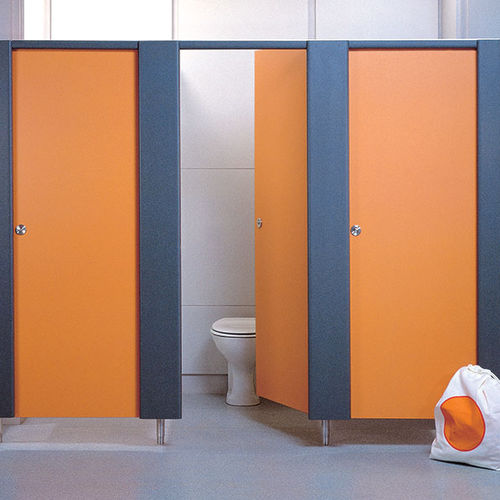 Cabina per bagni pubblici in acciaio inossidabile - CANTO - Washroom Washroom Limited - in MDF / in laminato / per toilette