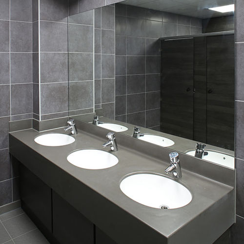 Piano lavabo in Solid Surface - STARON - Washroom Washroom Limited - ad uso professionale