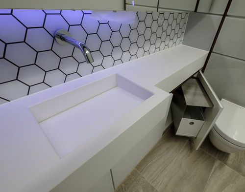 Piano lavabo in Silestone® - Washroom Washroom Limited - ad uso professionale