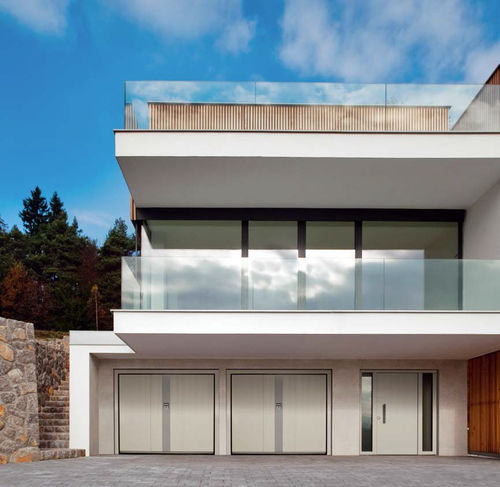 Porta basculante per garage - Flat - SILVELOX GROUP SPA - in rovere / in larice / in okoumé