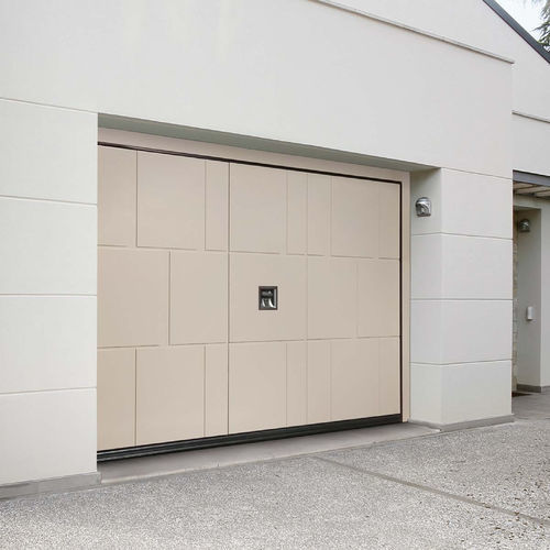 Porta basculante per garage - Slot - SILVELOX GROUP SPA - in rovere / in larice / in okoumé