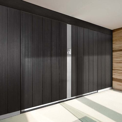 Porta basculante per garage - Layer - SILVELOX GROUP SPA - in rovere / in larice / in okoumé