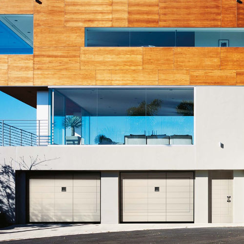 Porta basculante per garage - Zen - SILVELOX GROUP SPA - in okoumé / manuale / automatica