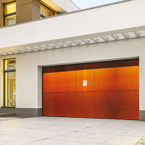 Porta da garage overlap - Millerighe - SILVELOX GROUP SPA - in okoumé / manuale / automatica