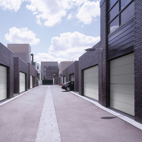 Porta da garage overlap - Six - SILVELOX GROUP SPA - in rovere / in larice / in okoumé