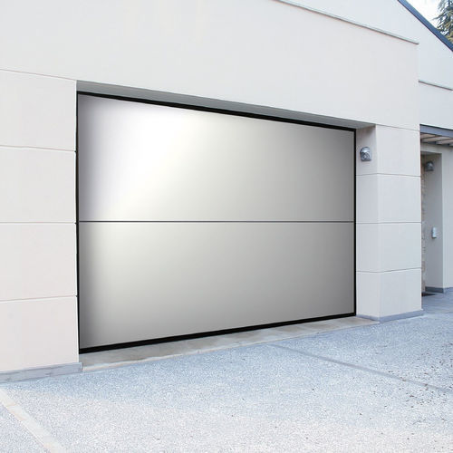 Porta da garage overlap - Duo - SILVELOX GROUP SPA - in rovere / in larice / in okoumé