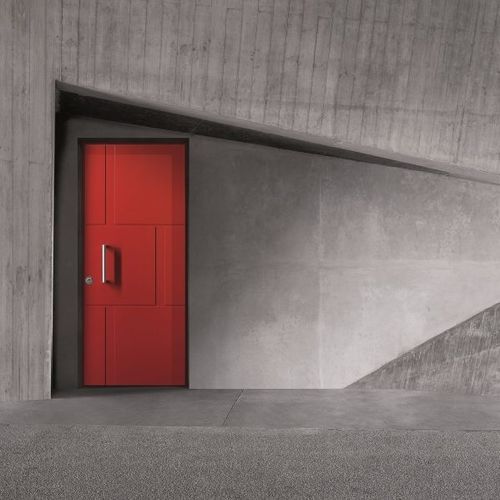 Porta d'ingresso - Medea 3T - SILVELOX GROUP SPA - in legno / in acciaio / battente