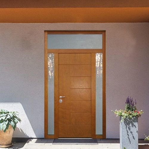 Porta d'ingresso - Perseo - SILVELOX GROUP SPA - in legno / in vetro / battente