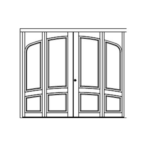 Porta d'ingresso - Arc - SILVELOX GROUP SPA - in rovere / in larice / battente