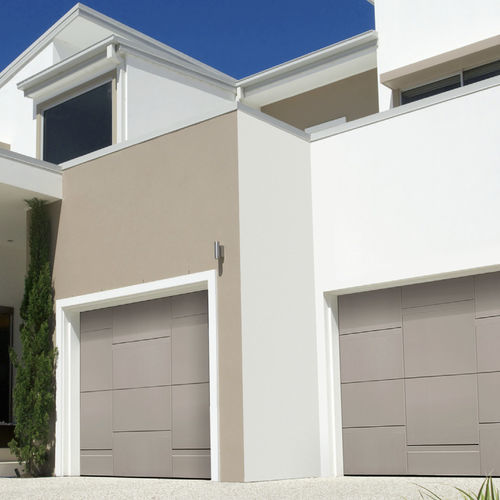 Porta sezionale per garage - SECURLAP - SILVELOX GROUP SPA - impiallacciata in legno / in compensato / automatica