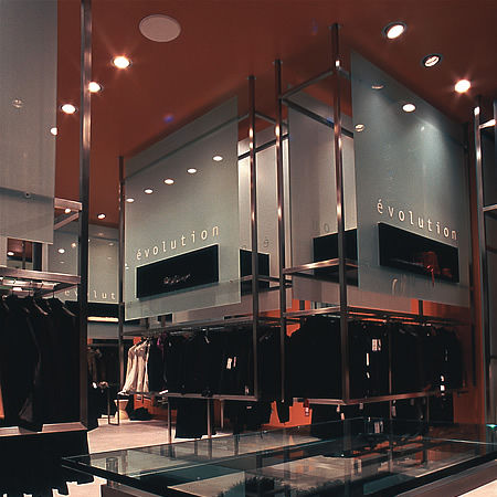 Espositore per abbigliamento - EVOLUTION - LF ITALY - da parete / in acciaio inossidabile
