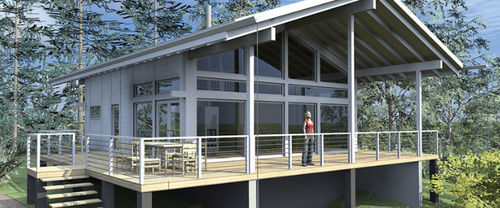 Casa prefabbricata - POLAR 103 - Polar Life Haus - ecologica / contemporanea / con terrazza
