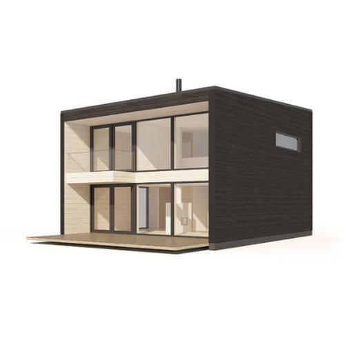 Casa prefabbricata - PLUSLOG XS - Polar Life Haus - in legno massiccio assemblato / ecologica / contemporanea