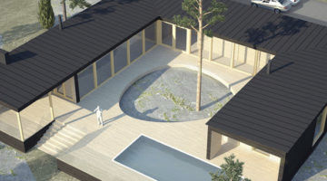 Casa prefabbricata - PLUSVILLA ATRIUM 140 - Polar Life Haus - ecologica / contemporanea / in legno massiccio