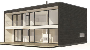 Casa prefabbricata - PLUSLOG L - Polar Life Haus - in legno massiccio assemblato / ecologica / contemporanea