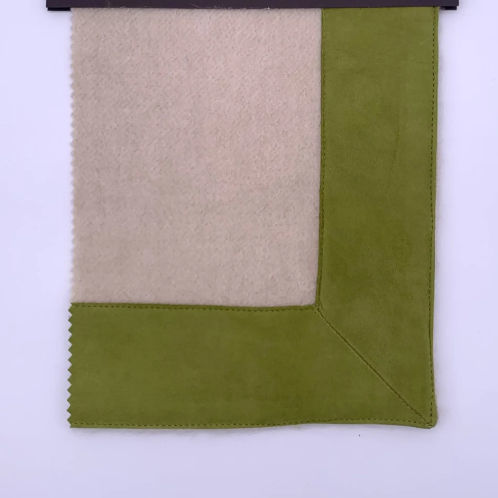 Bordo in tessuto per plaid - SUEDE FRAME  - ARTIGIANI DEL CASHMERE - per coperta / personalizzabile / in cachemire