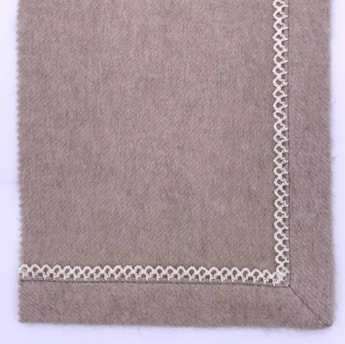 Bordo in tessuto per il design d'interni - CROCHET STITCH - ARTIGIANI DEL CASHMERE - per coperta / per plaid / personalizzabile