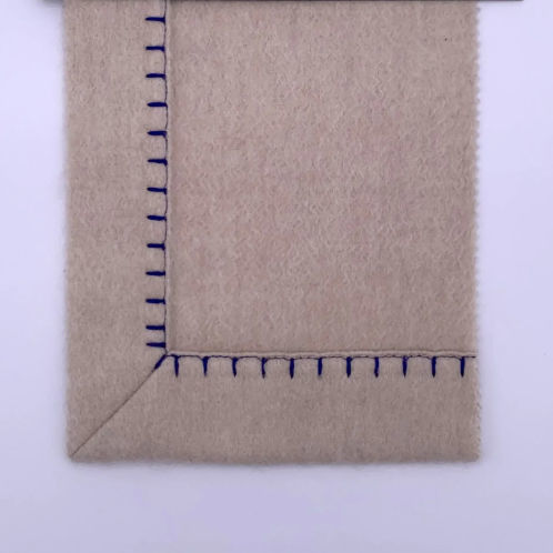 Bordo in tessuto per il design d'interni - LARGE COMB STITCH - ARTIGIANI DEL CASHMERE - per coperta / per plaid / personalizzabile