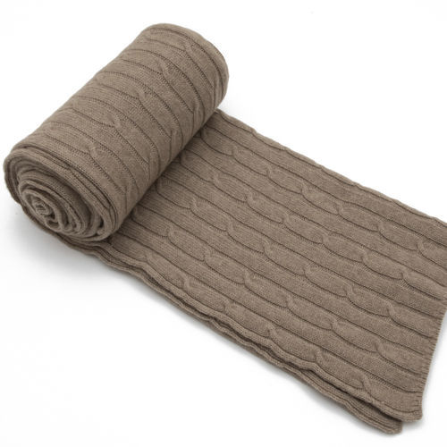 Coperta in cachemire - TRECCIA - ARTIGIANI DEL CASHMERE - Made in Italy