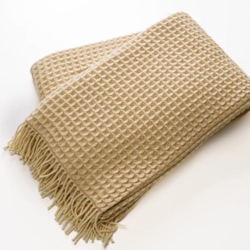 Coperta in cachemire - WAFFLE - ARTIGIANI DEL CASHMERE - Made in Italy