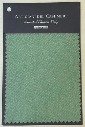 Tessuto per il design d'interni - ACQUA GREEN - ARTIGIANI DEL CASHMERE - per coperta / per plaid / a tinta unita