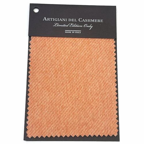 Tessuto per il design d'interni - ARANCIO ZB - ARTIGIANI DEL CASHMERE - per coperta / per plaid / a tinta unita