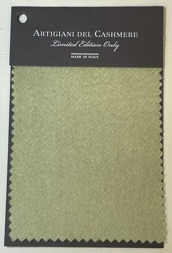 Tessuto per il design d'interni - ASPARAGUS - ARTIGIANI DEL CASHMERE - per coperta / per plaid / a tinta unita