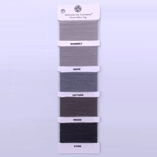 Tessuto per plaid - GREY/BROWN YARNS - ARTIGIANI DEL CASHMERE - per coperta / per il design d'interni / a tinta unita