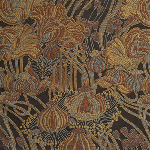 Tessuto da tappezzeria - ISABELLA NUTMEG - Loome Fabrics - a fiori / in poliestere / Jacquard