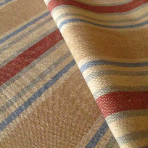 Tessuto per tende - HARBOUR CLIPPER - Loome Fabrics - a righe / in cotone / in lino