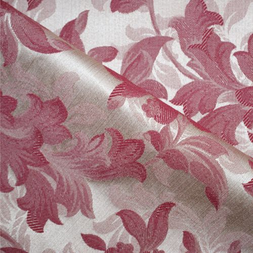 Tessuto per tende - PORCHESTER BORDEAUX - Loome Fabrics - a fiori / in cotone / in poliestere