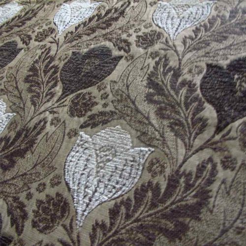Tessuto da tappezzeria - BERKELEY PEAT  - Loome Fabrics - per tende / a fiori / in lino