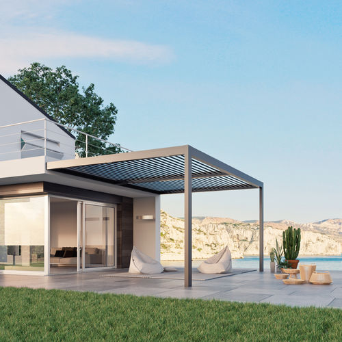 Pergola addossata - ALL  SEASONS - Like Blinds - in alluminio / a lamelle orientabili