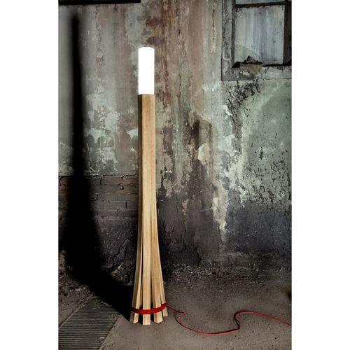Lampada da terra - LPD-EPT00 - FUSAROMARIOSRL - in rovere / contemporanea / con cavo