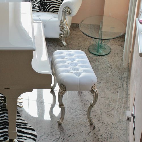 Panca fondoletto chesterfield - BACH  - ORSITALIA - in tessuto / in pelle / in legno