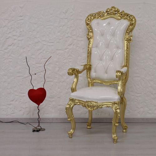 Sedia design nuovo barocco - PUTTO - ORSITALIA - da sala / in velluto / in raso